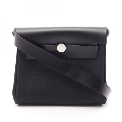 エルメス HERMES エールバッグジップ ミニ ショルダーバッグ バッグ トワルミリタリー / ヴァッシュハンター トワルミリタリー K刻印(2025年製造) レディース ブラック系 086430CK 【中古】
