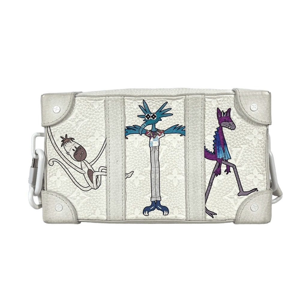 ルイヴィトン LOUIS VUITTON ソフトトランク  M80146   LVフレンズ モノグラム カバン 2WAYバッグ クラッチバッグ ショルダーバッグ トリヨンレザー ホワイト