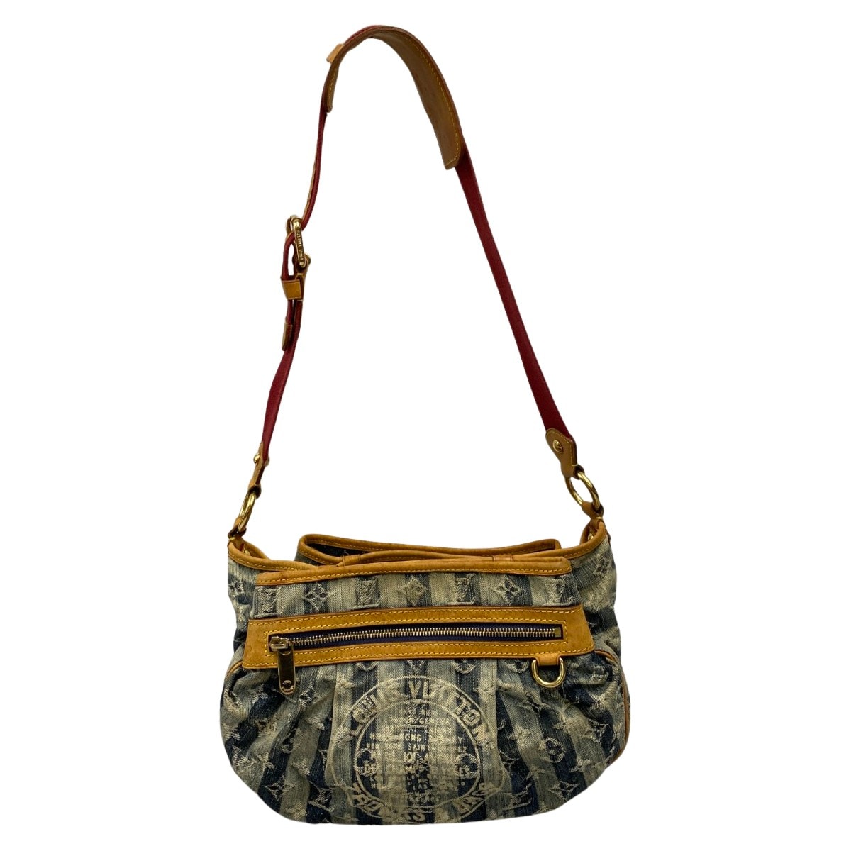 ##LOUIS VUITTON ルイヴィトン モノグラム・デニム ポルテ・エポル・レイエMM ショルダーバッグ ジャンク品 M95334