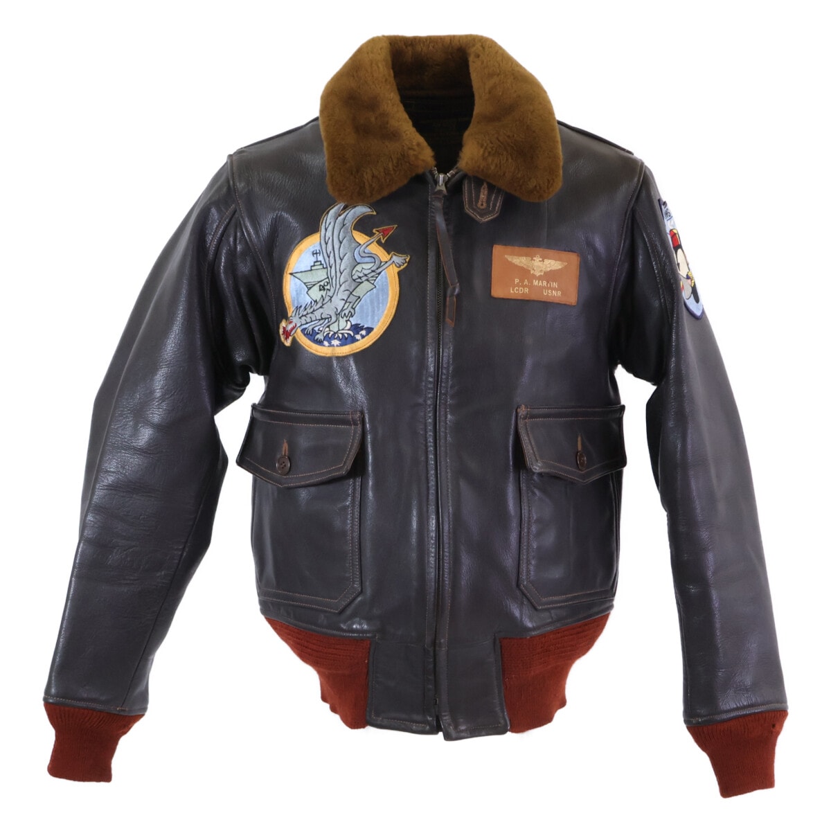 バズリクソンズ BR80094 ゴートレザー カスタムワッペン G-1 フライト 38