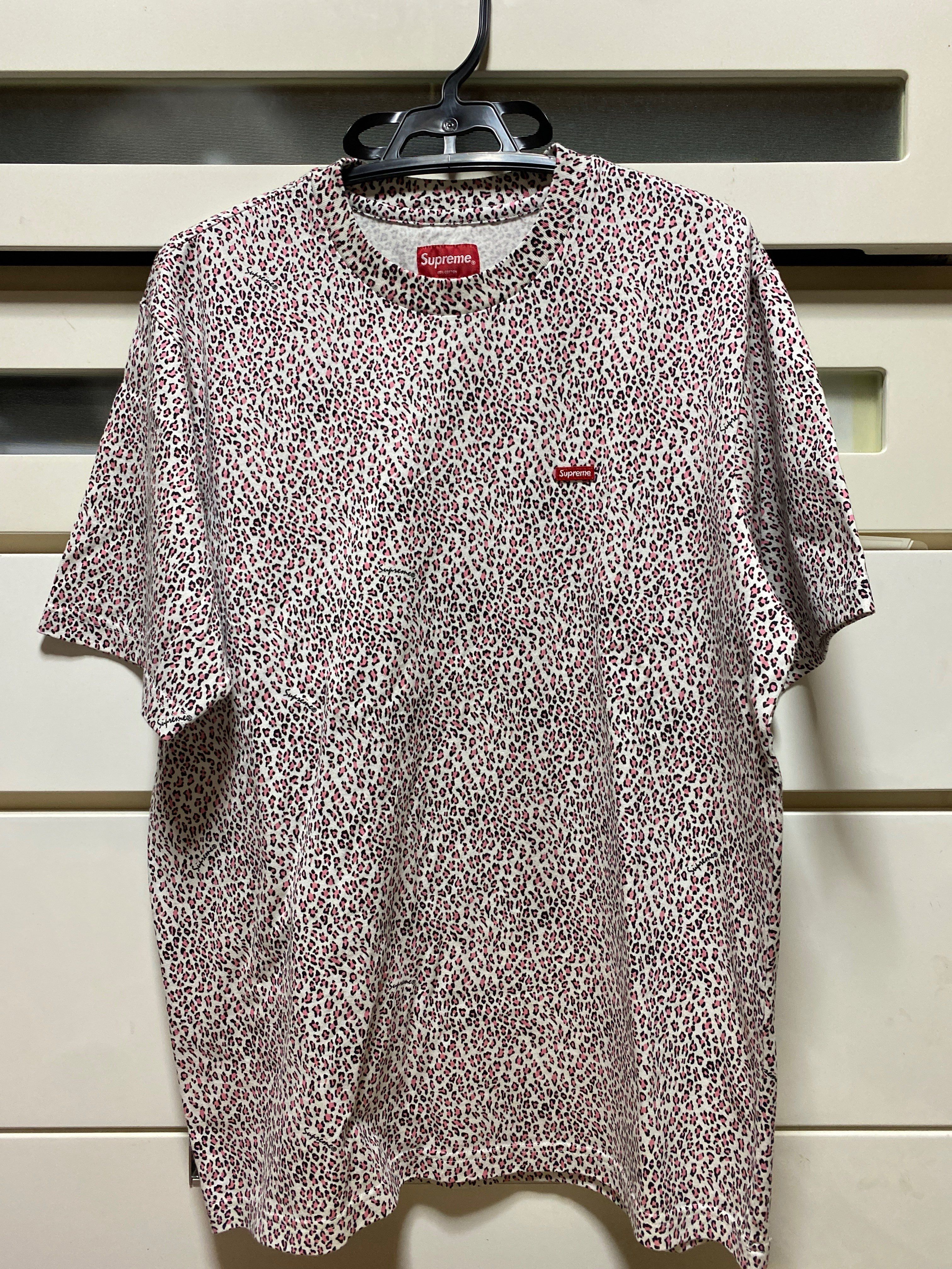 Supreme Small Box Tee "Pink Leopard"(Made in Vietnam)(22SS)