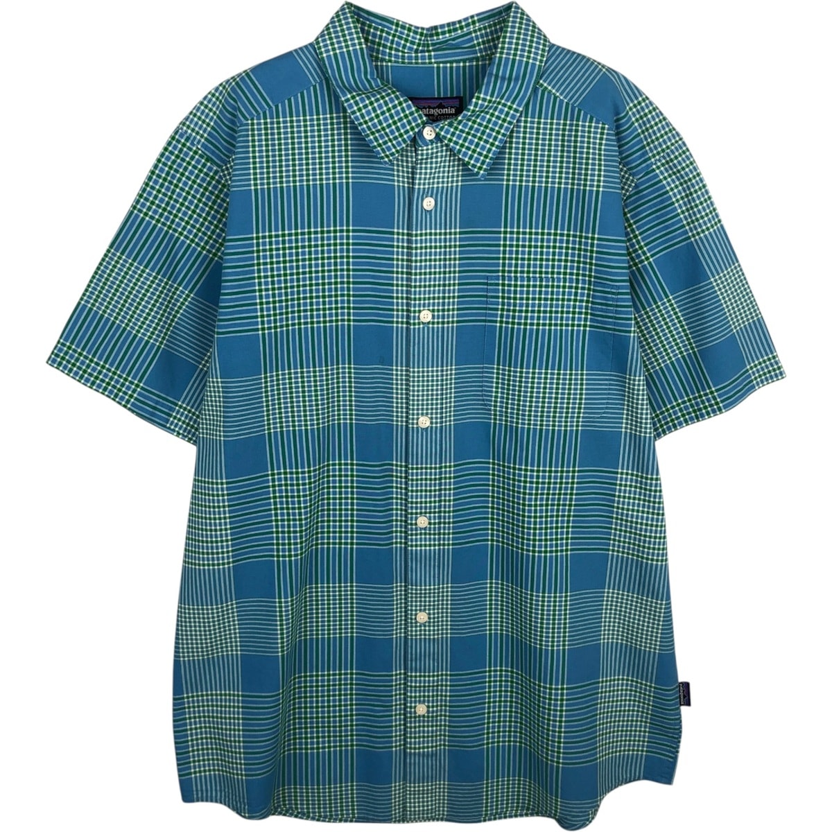 古着 パタゴニア Patagonia ORGANIC COTTON オーガニックコットン 52690SP12 半袖 コットン チェックシャツ メンズL相当/eaa625507