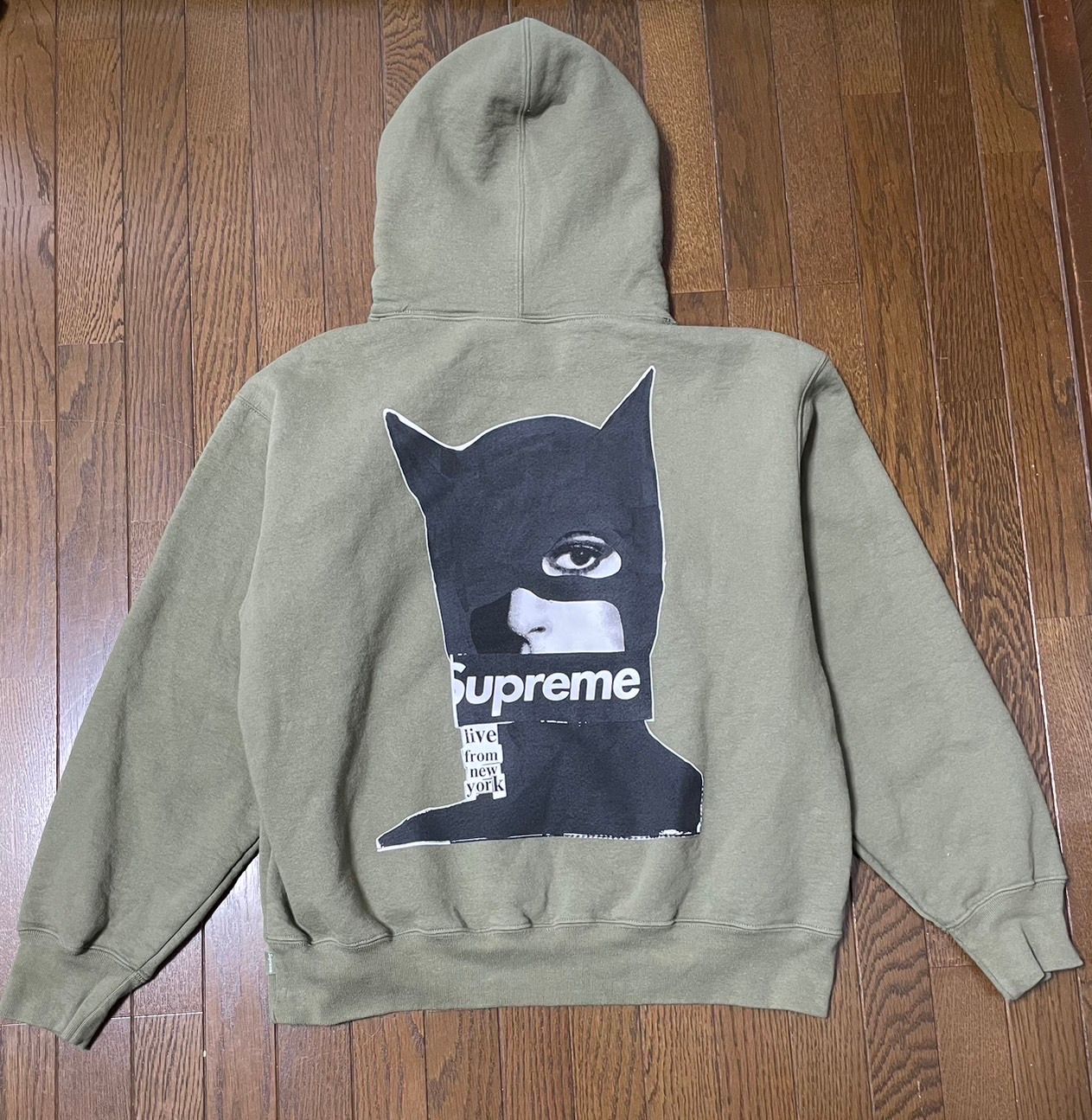 Supreme Catwoman Hooded Sweatshirt "Light Olive"