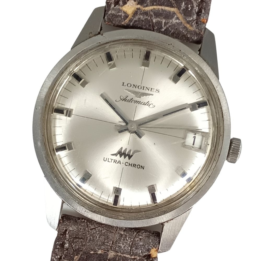 LONGINES ロンジン ウルトラクロン デイト 自動巻き ベルト社外 腕時計 C988
