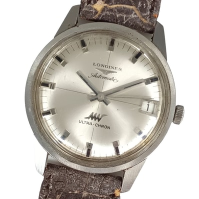 LONGINES ロンジン ウルトラクロン デイト 自動巻き ベルト社外 腕時計 C988