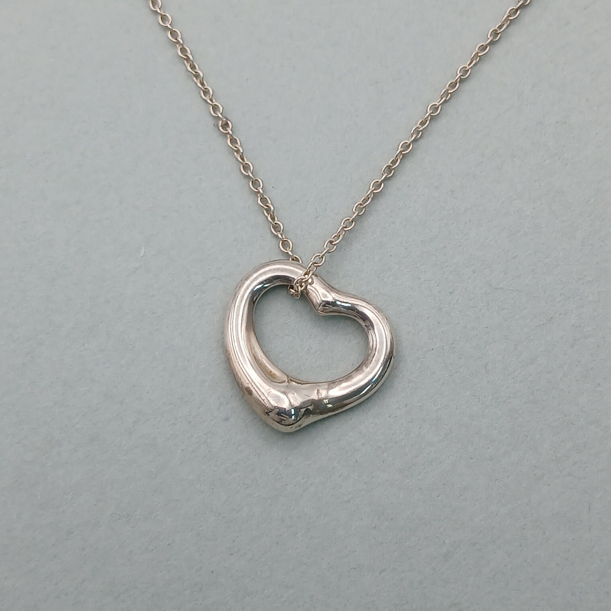TIFFANY&Co. ティファニー オープンハートネックレス シルバー925  レディース【中古】