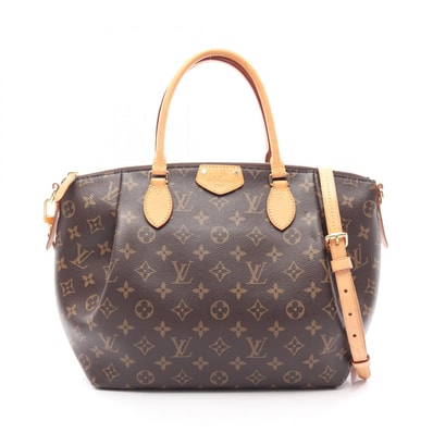ルイ・ヴィトン LOUIS VUITTON テュレンMM モノグラム 2WAY ハンドバッグ バッグ PVCコーティングキャンバス レザー モノグラム レディース ブラウン系 M48814 【中古】