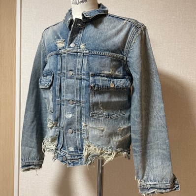 KENZO x LEVI'S Type Ii Denim Trucker Jacket Unisex "Stone Bl Dirty Blue Denim"