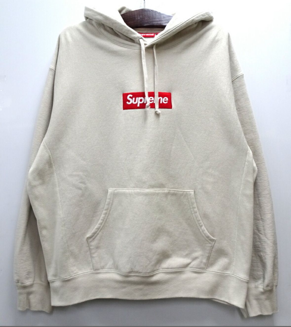 Supreme Box Logo Hooded Sweatshirt "Stone" (24FW)