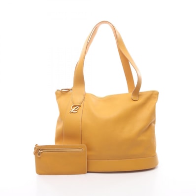 ロエベ LOEWE トートバッグ バッグ レザー レディース イエロー系 【中古】