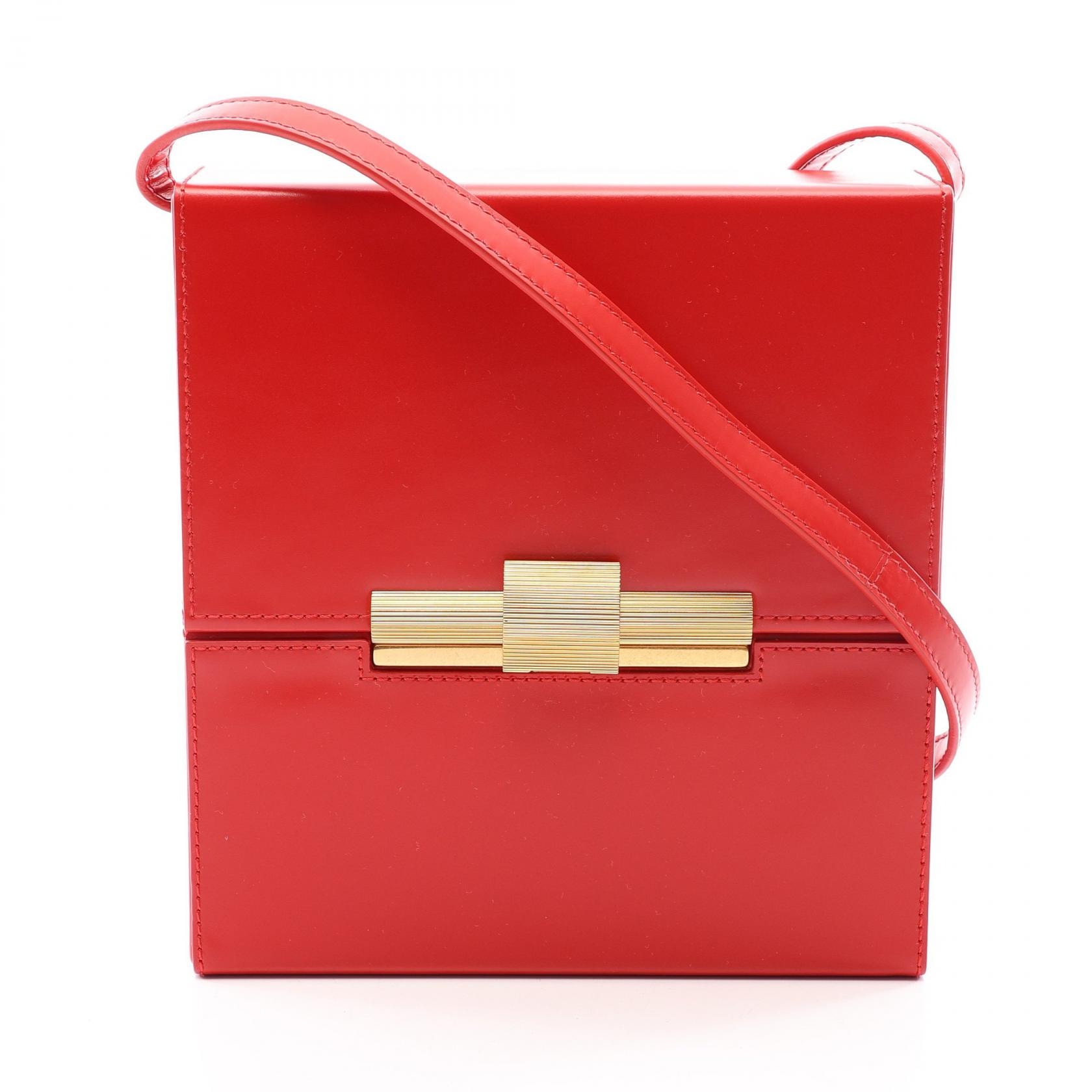 ボッテガヴェネタ BOTTEGA VENETA デイジー ショルダーバッグ バッグ レザー レディース レッド系 【中古】