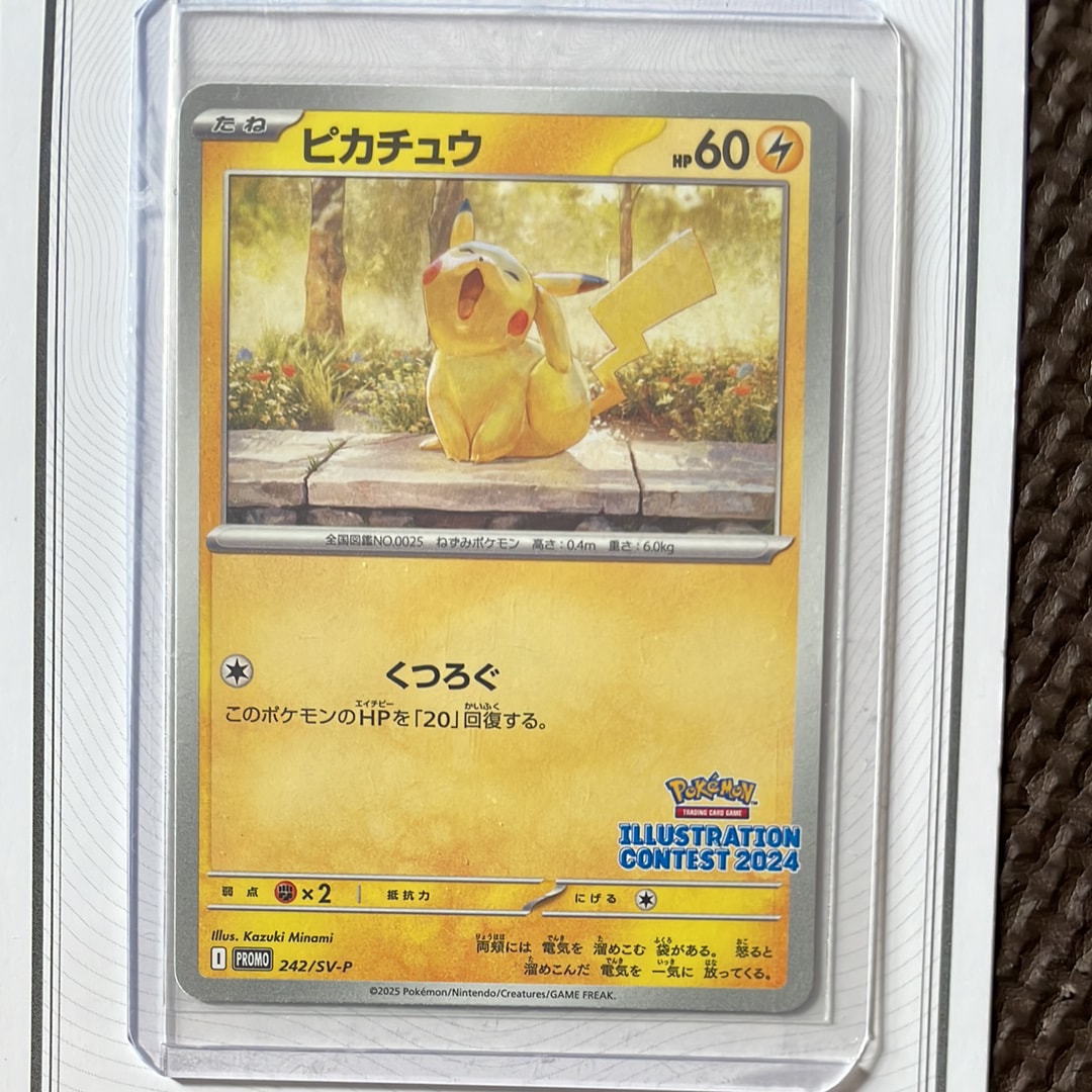 ピカチュウ [SV-P 242](プロモカードパック「イラストレーションコンテスト 2024 受賞作品プロモカード化記念キャンペーン」)