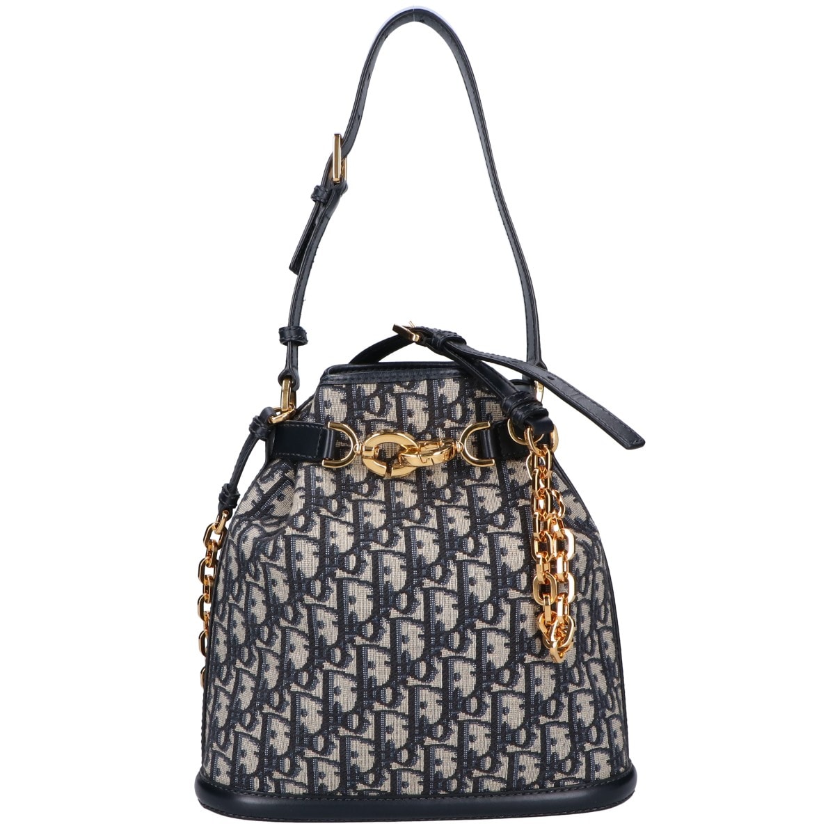 ディオール オブリーク ジャカード セ ディオール バケットバッグ ミディアム チェーン