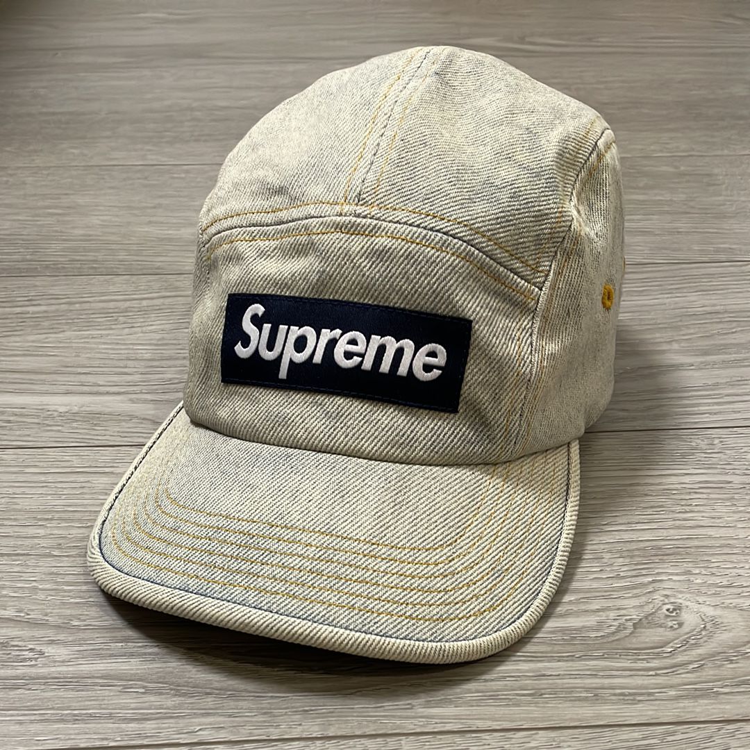 Supreme Denim Camp Cap "Dirty Indigo" (23SS)