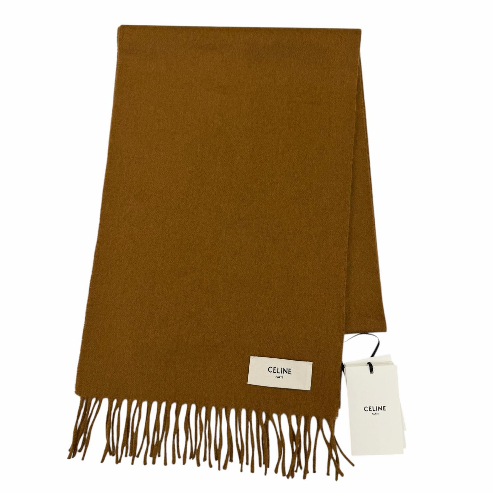 未使用品 セリーヌ マフラー ブラウン レディース 30×180cm AA0FP2K77