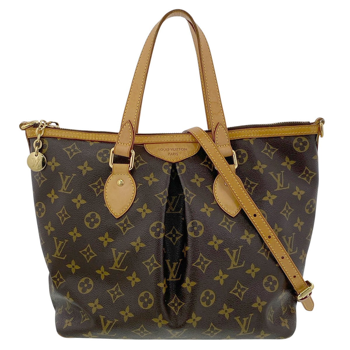 LOUIS VUITTON ルイ・ヴィトン パレルモPM ハンドバッグ M40145 モノグラム ブラウン  レディース【中古】