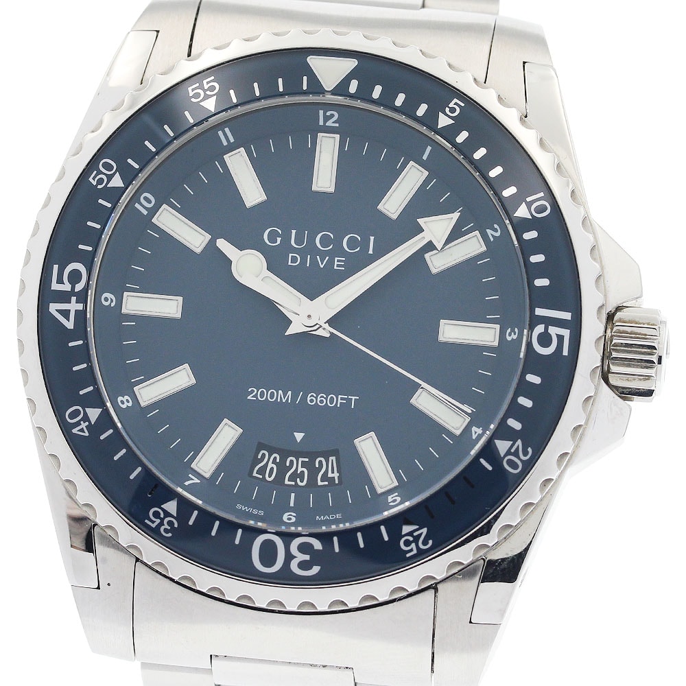☆美品 グッチ ダイヴ 136.2/YA136203 メンズ 【中古】