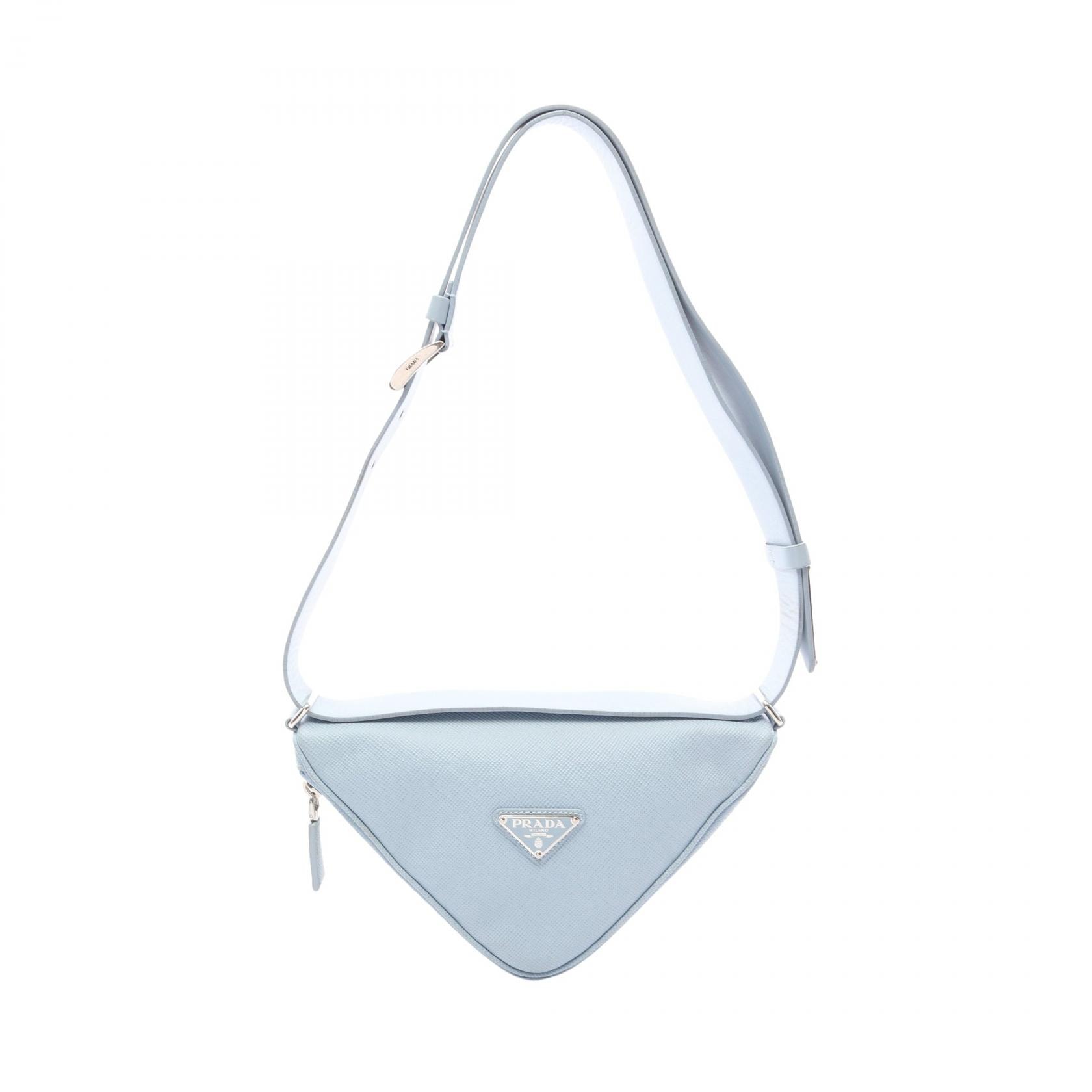 プラダ PRADA SAFFIANOSA CUIR ショルダーバッグ バッグ サフィアーノレザー レディース ブルー系 2VL039 【中古】