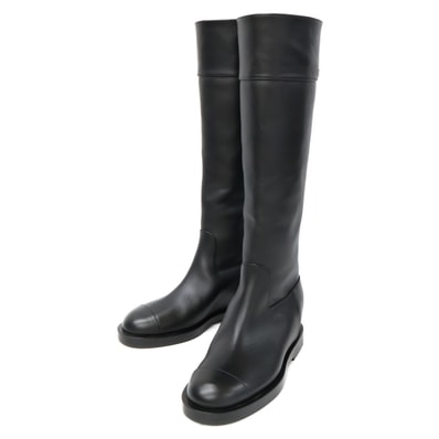 シャネル 新品同様 G45264 ブラック ロングブーツ 36C