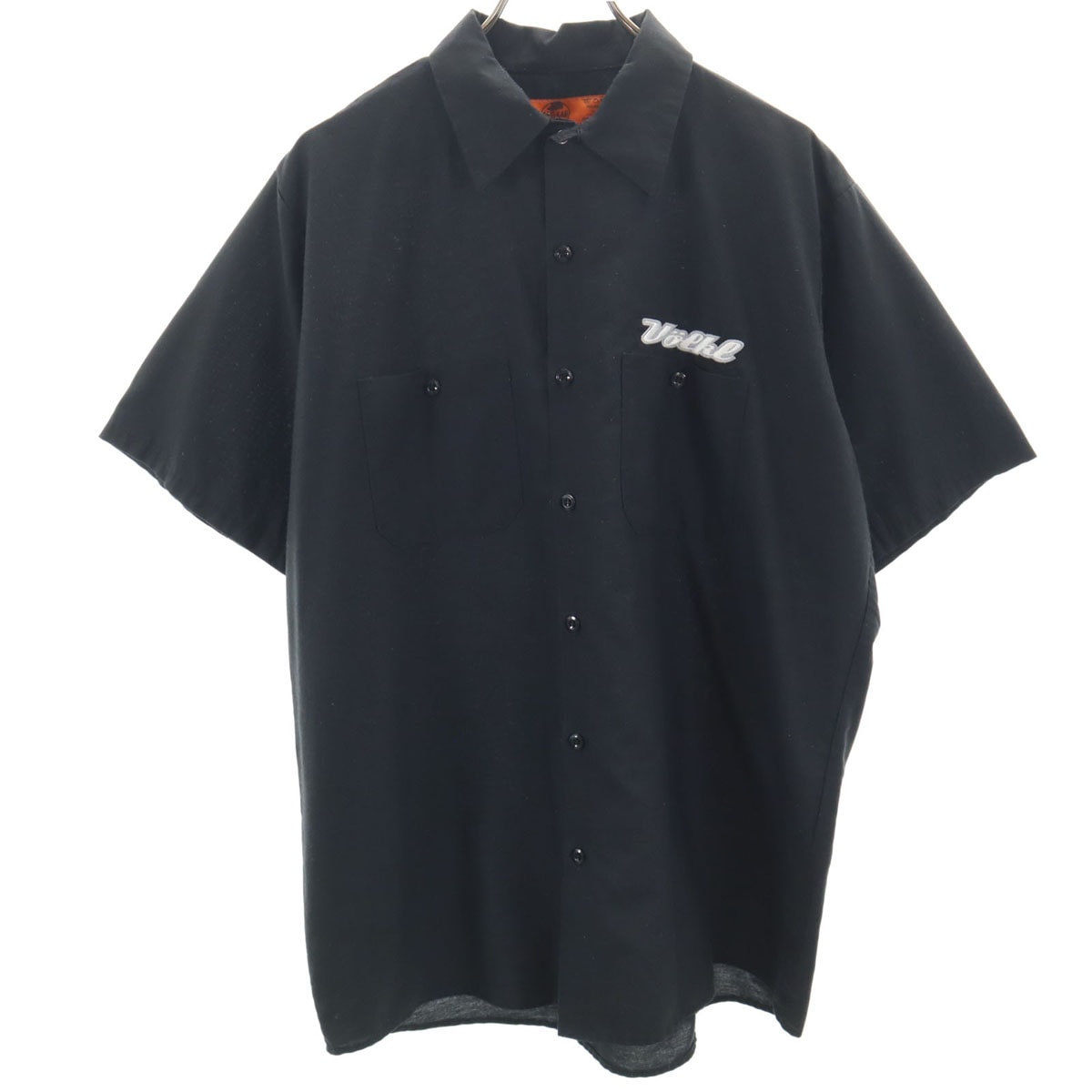 RED KAP レッドキャップ 半袖 ワークシャツ L ブラック