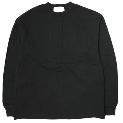 UNUSED x PLAYBOY アンユーズド プレイボーイ 23AW 別注 日本製 FLOCKY PRINT L/S T-SHIRT フロッキープリントロングスリーブTシャツ US2381 0 BLACK 長袖 トップス g21198