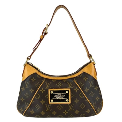 LOUIS VUITTON ルイ・ヴィトン テムズPM ワンショルダー ハンドバッグ ショルダーバッグ M56384 モノグラム ヌメ革 ブラウン レディース【中古】