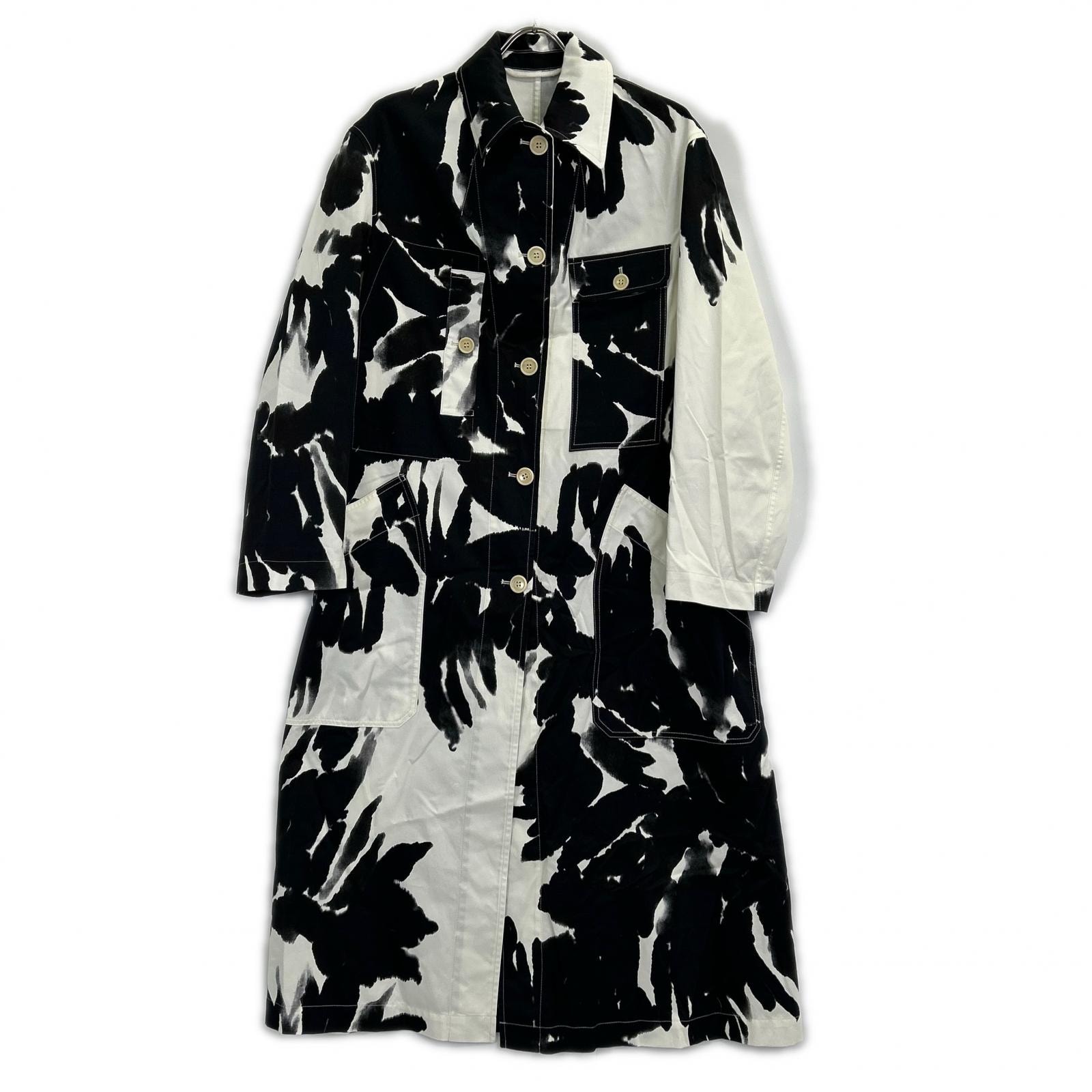 ドリスヴァンノッテン 染めプリント ロング シャツ ExtraSmall