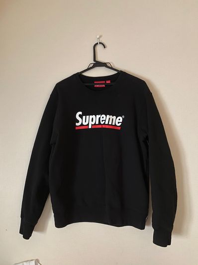 Supreme Underline Crewneck "Black"