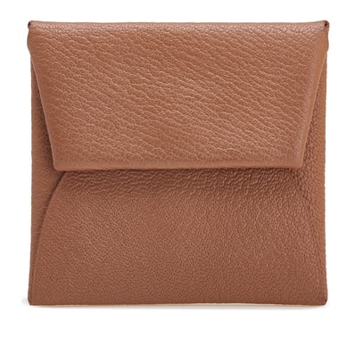 エルメス バスティア コインケース 小銭入れ ケブラコ ブラウン シェーブル レディース HERMES 【中古】