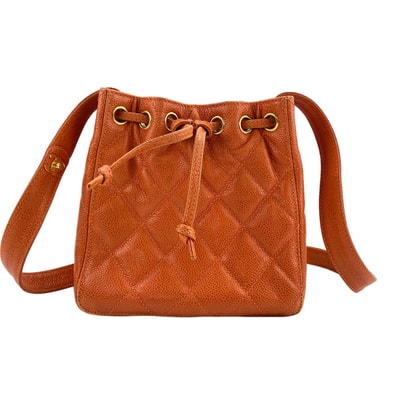 シャネル CHANEL キャビアスキン マトラッセ ショルダーバッグ【中古】