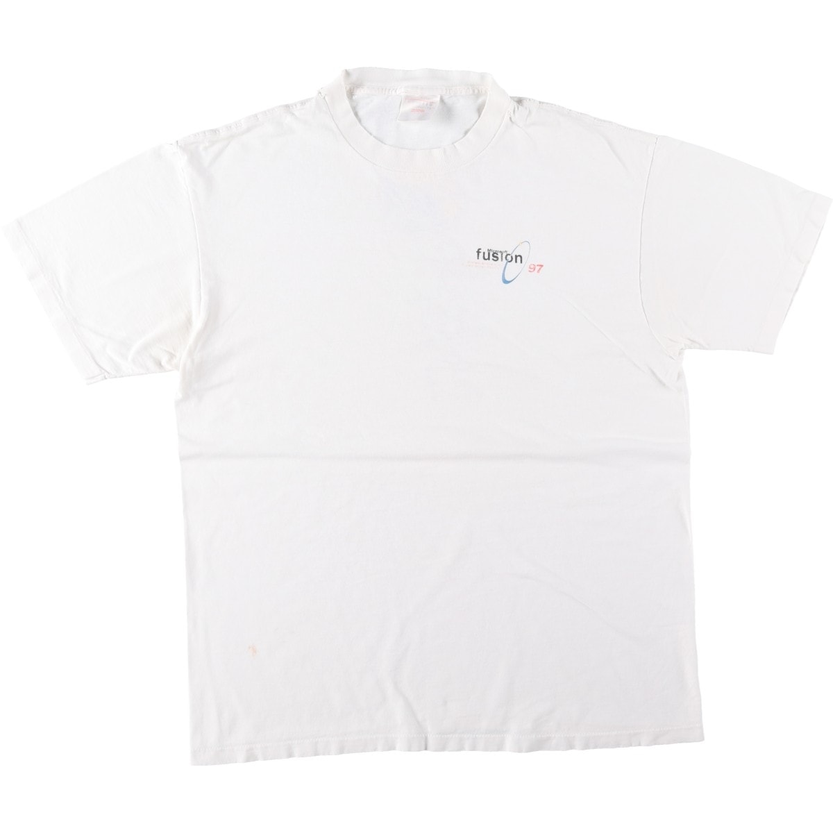 古着 90年代 オニータ ONEITA Microsoft Fusion 97 アドバタイジングTシャツ メンズM相当 ヴィンテージ/eaa641325