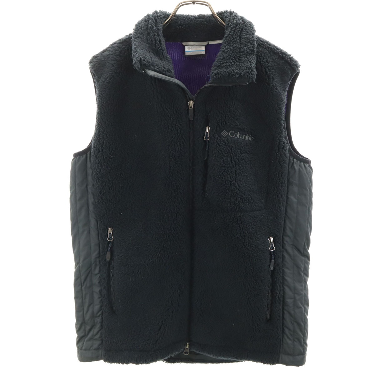 Columbia コロンビア フリース ベスト L ブラック アウトドア
