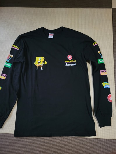 Supreme x SpongeBob Castelli Racing L/S Tee "Black"