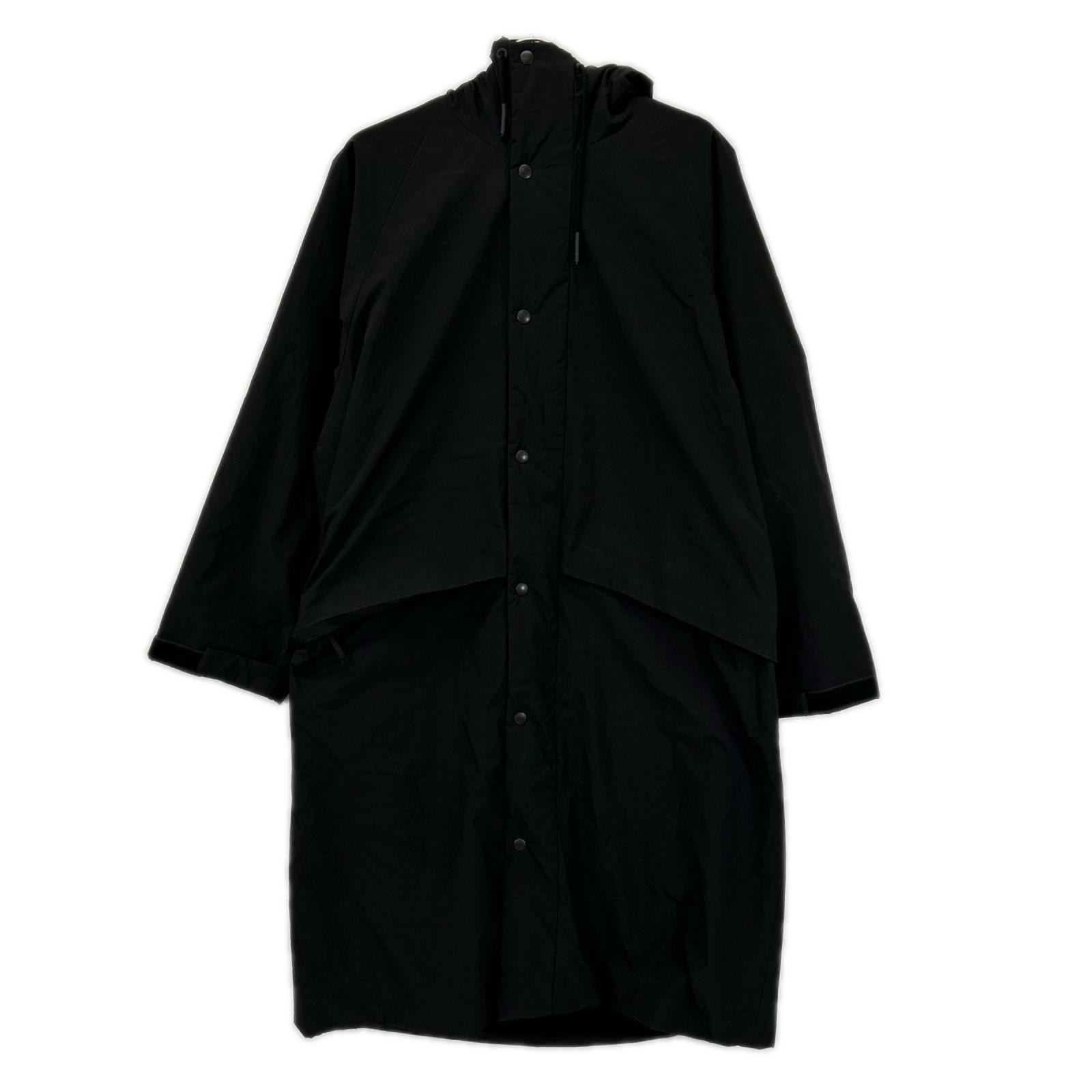 エイトン 22AW ブラック ASAKO ナイロン フーディーコート 02