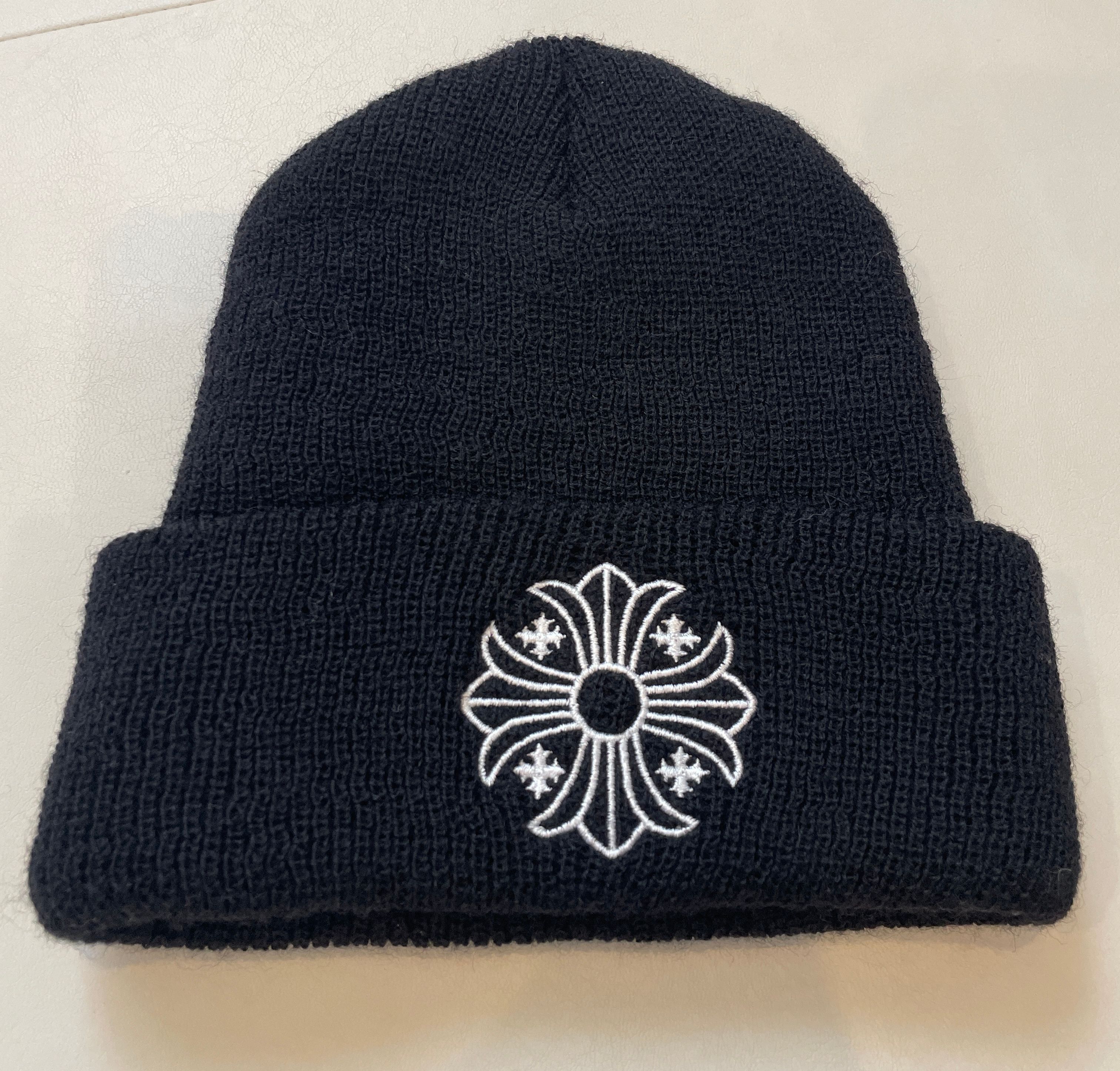 Chrome Hearts Wool Watch Cap CH Plus "Black/White"