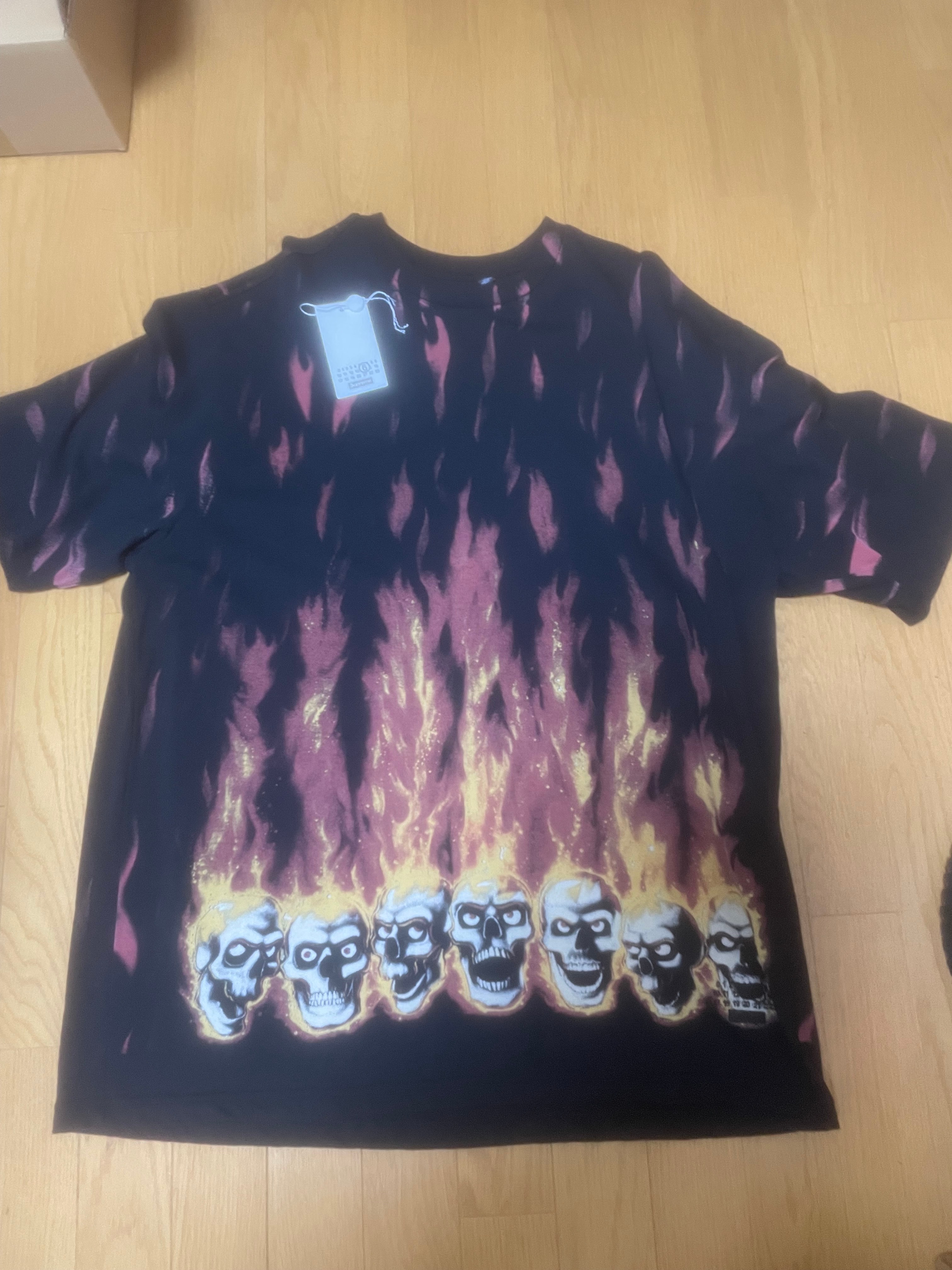 Supreme x MM6 Maison Margiela Liquid Blue Oversized Tee 