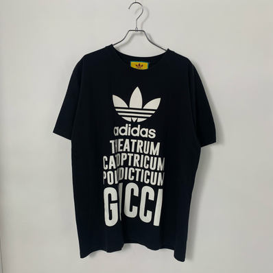 Gucci x Adidas SS23 Logo Print Short-Sleeve T-Shirt Black