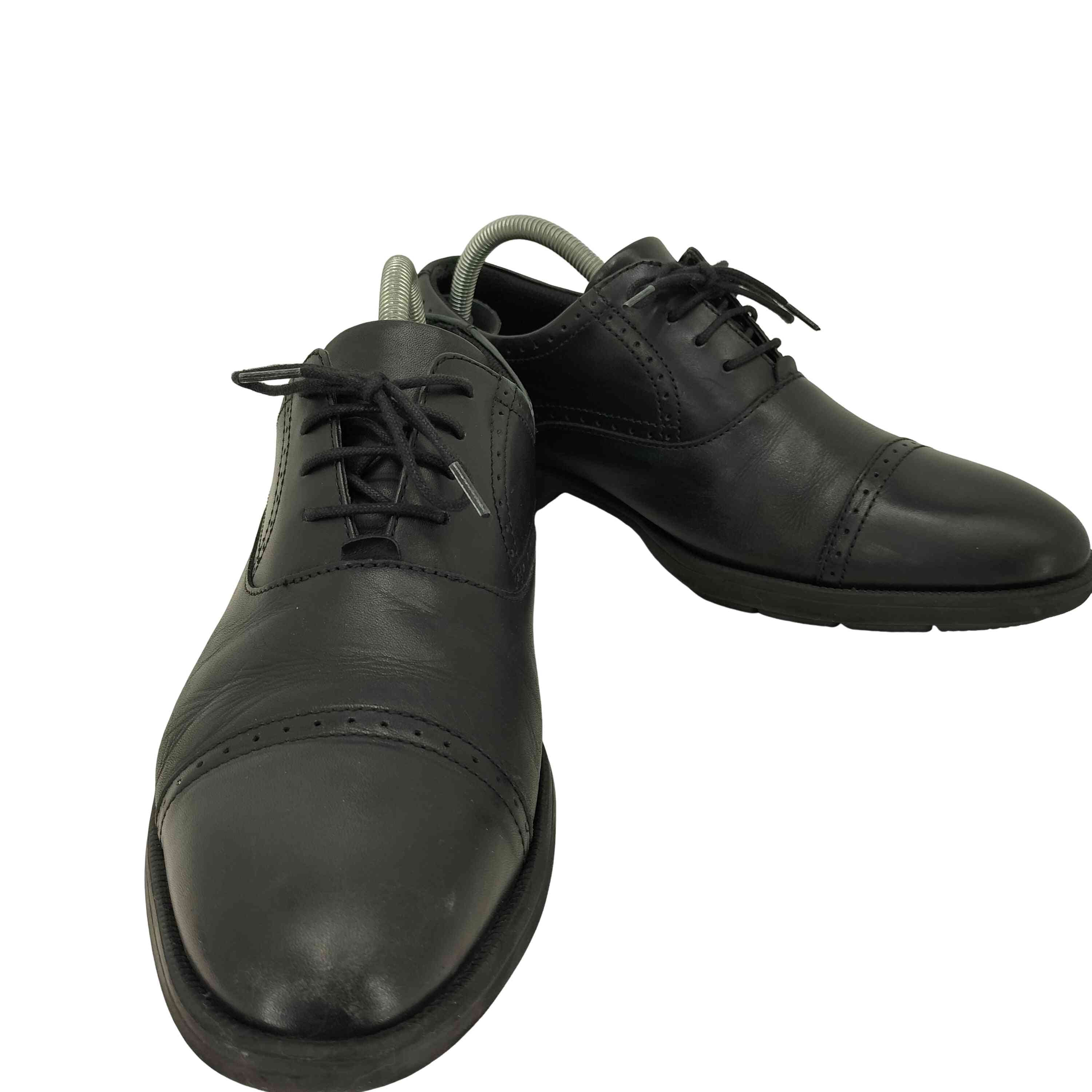 texcy luxe ストレートチップ ハーフブローグ レザー レースアップ シューズ【1140865935341】