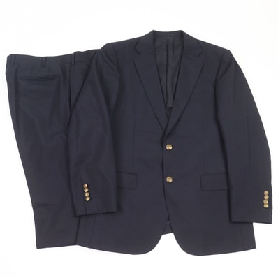 良品 バーバリーロンドン
スーツ ネイビー メンズ 98-88-175 ウエスト91