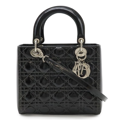 クリスチャンディオールレディディオール カナージュ ハンドバッグ