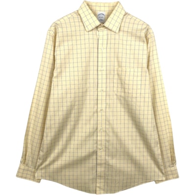 古着 ブルックスブラザーズ Brooks Brothers Est.1818 チェック柄 長袖 コットンチェックシャツ メンズL相当/eaa662554