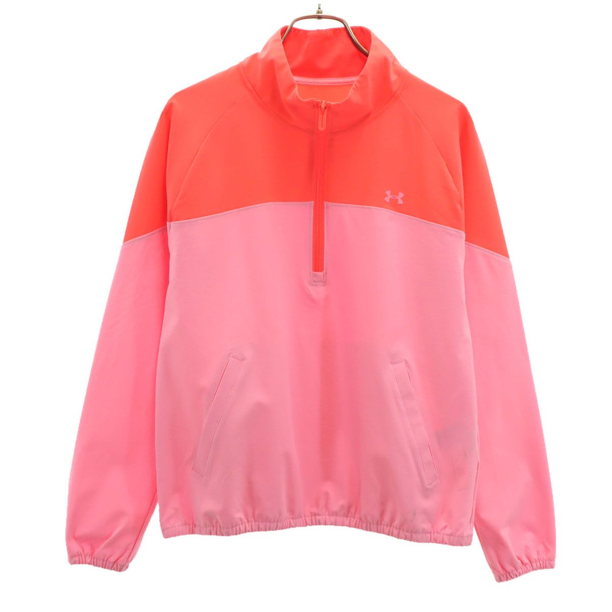 UNDER ARMOUR アンダーアーマー ハーフジップ トラックジャケット MD ピンク プルオーバー