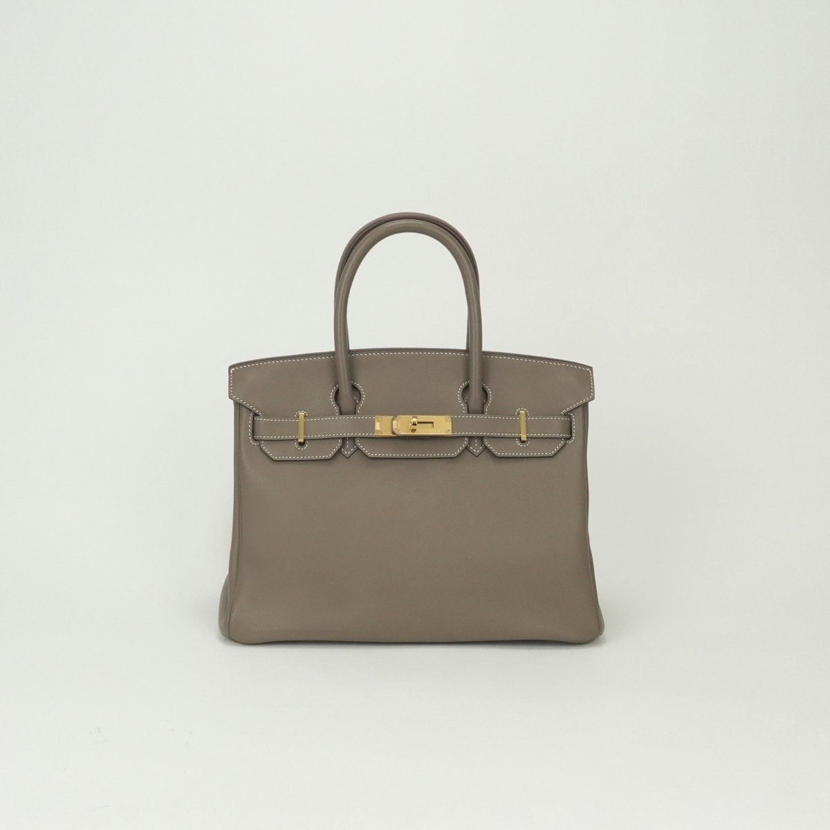 エルメス HERMES バーキン30 バーキン 30 バッグ トートバッグ スイフト エトゥープ Etoupe グレー Gray ゴールド金具 ハンドバッグ ヴォースイフト
