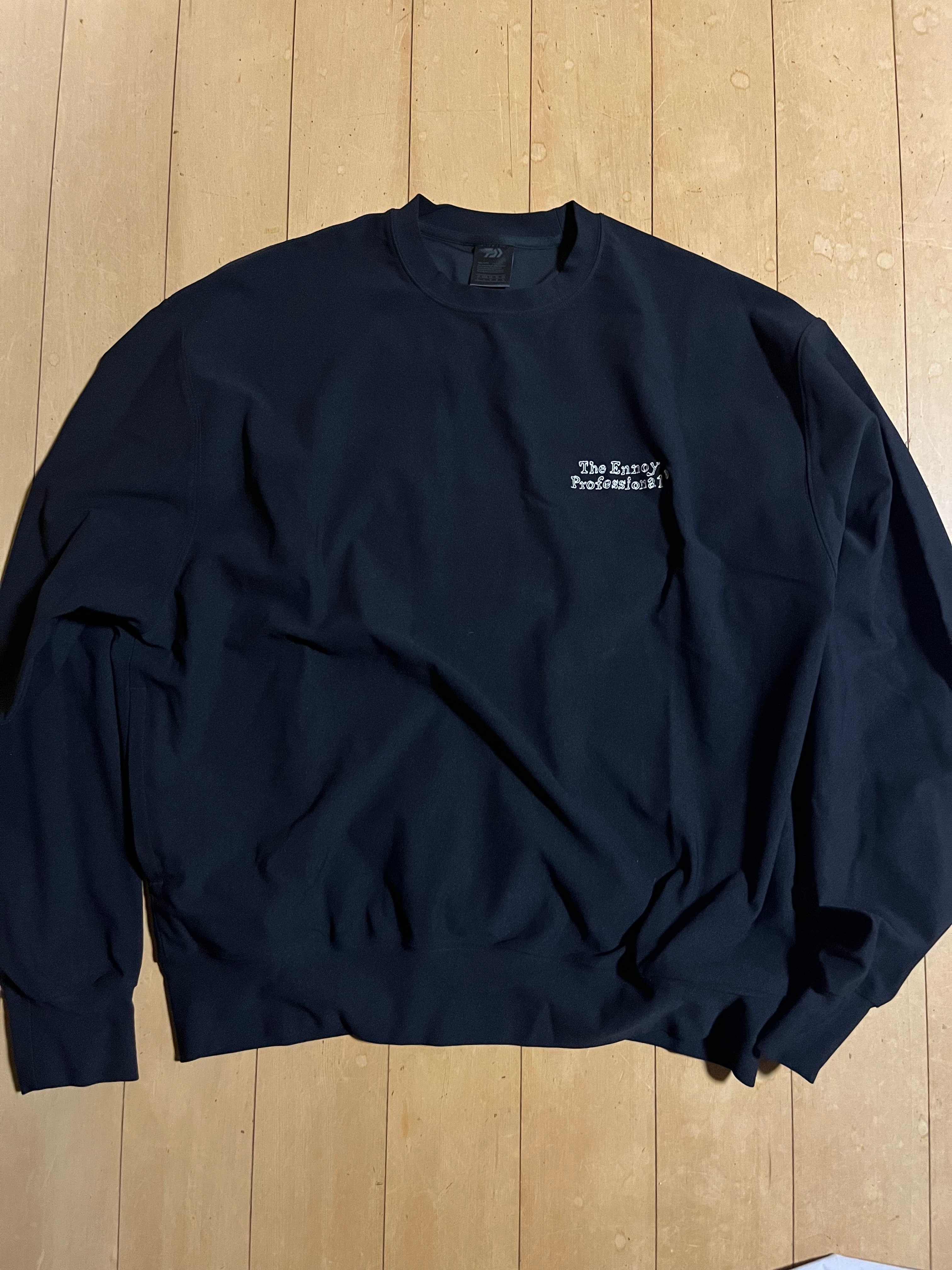 ENNOY x DAIWA PIER39 Tech Flex Jersey Crew by Stefan Marx "Black"