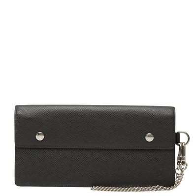ルイ ヴィトン タイガ ポルトフォイユ アコルディオン 長財布 M30992 アルドワーズ ブラック PVC レザー レディース LOUIS VUITTON 【中古】