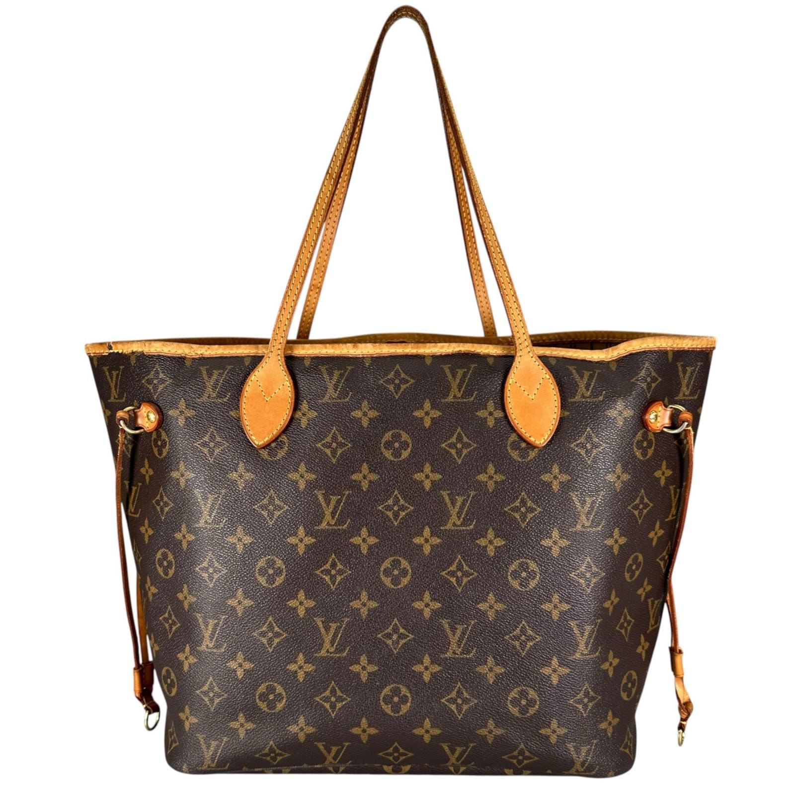 美品 LOUIS VUITTON ルイ・ヴィトン ネヴァーフルMM M40156 トートバッグ モノグラムキャンバス ブラウン レディース【中古】
