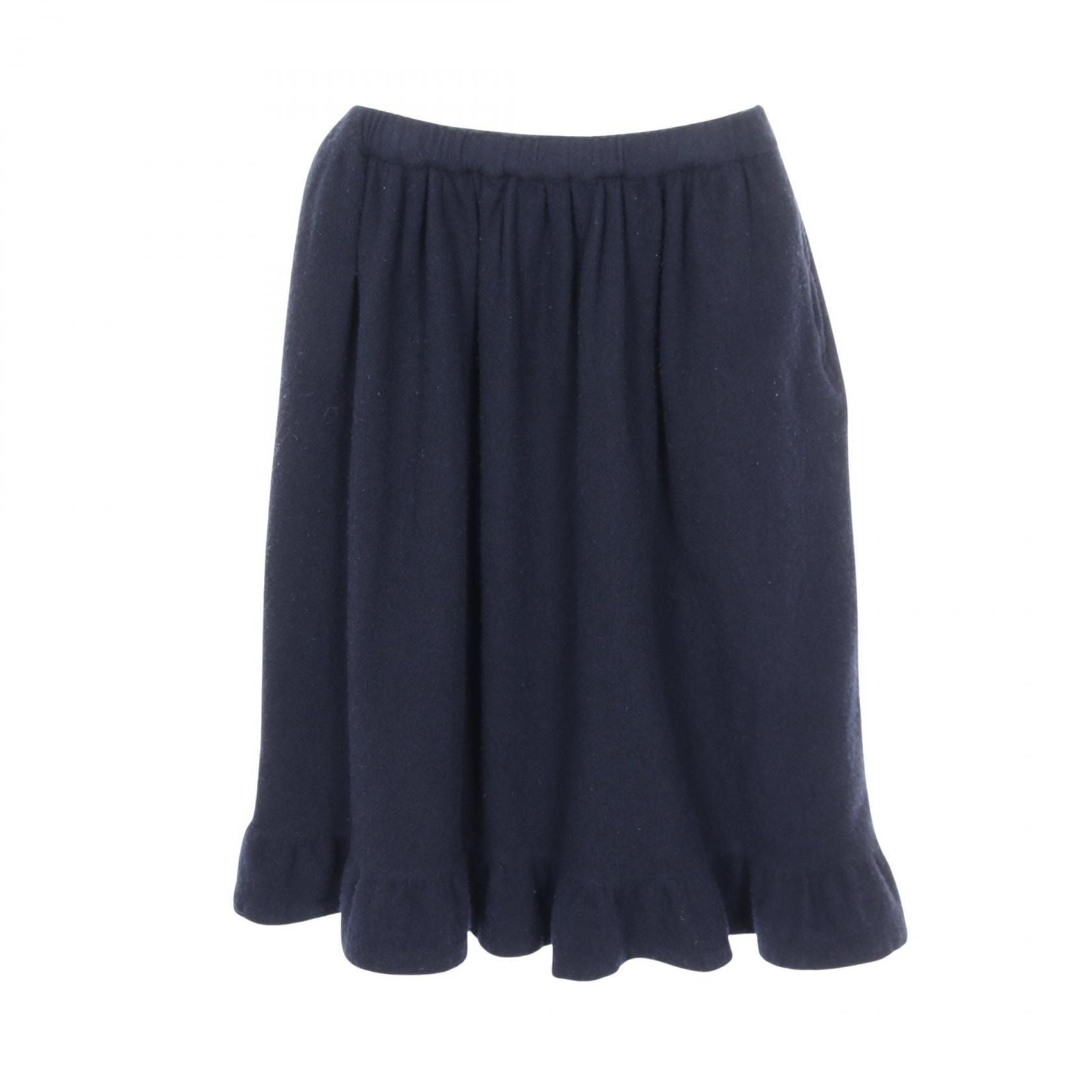 コムデギャルソン COMME des GARCONS スカート 衣料品 ボトムス ウール レディース ネイビー系 【中古】