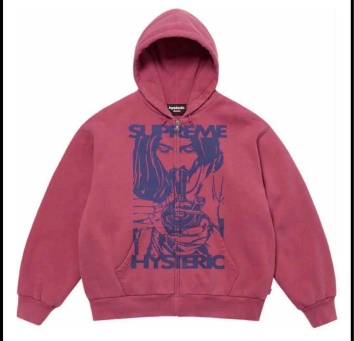 Supreme x HYSTERIC GLAMOUR Thermal Lined Zip Up Hooded Sweatshirt "Red"