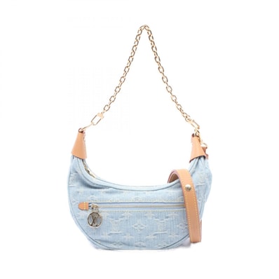 ルイ・ヴィトン LOUIS VUITTON ループ ショルダーバッグ バッグ デニム レザー モノグラム・デニム レディース ブルー系 M24846 【中古】