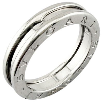 ブルガリ B-zero.1 1バンド リング 指輪 16号 18金 K18ホワイトゴールド ユニセックス BVLGARI 中古